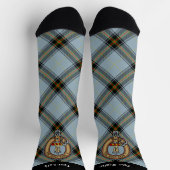 Clan Bell Crest boven Tartan Sokken (Top)