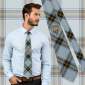 Clan Bell Crest boven Tartan Stropdas