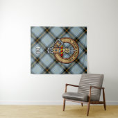 Clan Bell Crest boven Tartan Wandkleed (In Situ (horizontaal))