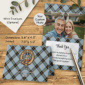 Clan Bell Crest over Tartan