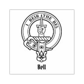 Clan Bell Crest Rubber Stamp Rubberstempel (Afrduk)