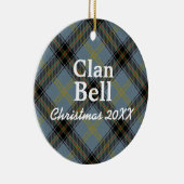 Clan Bell Scottish Tartan Keramisch Ornament (Rechts)