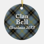 Clan Bell Scottish Tartan Keramisch Ornament (Voorkant)