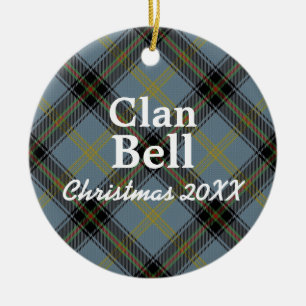 Clan Bell Scottish Tartan Keramisch Ornament