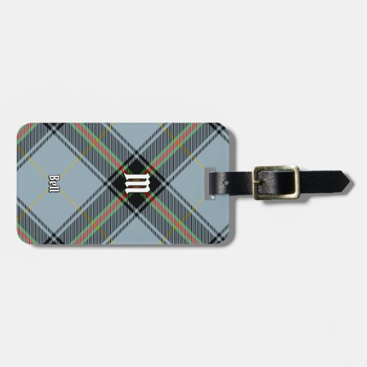 Clan Bell Tartan Bagagelabel (Voorkant horizontaal)