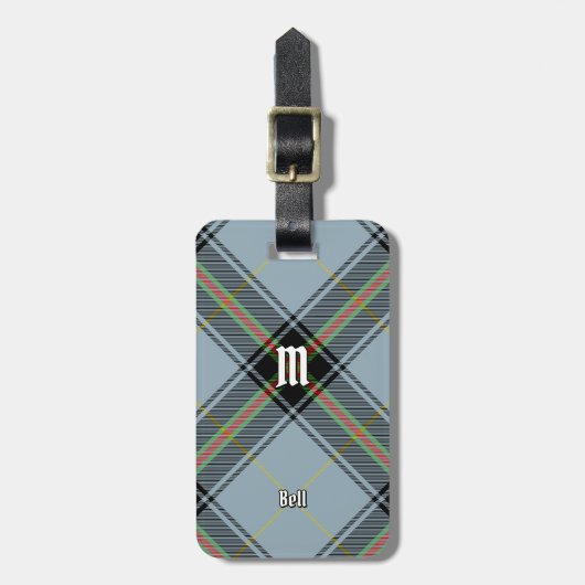 Clan Bell Tartan Bagagelabel (Voorkant verticaal)