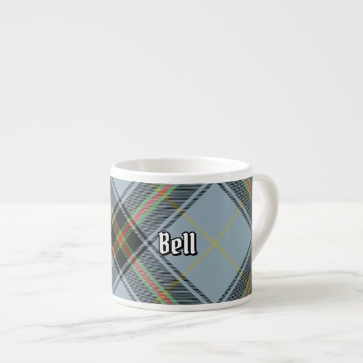 Clan Bell Tartan Espresso Kop (Voorkant rechts)
