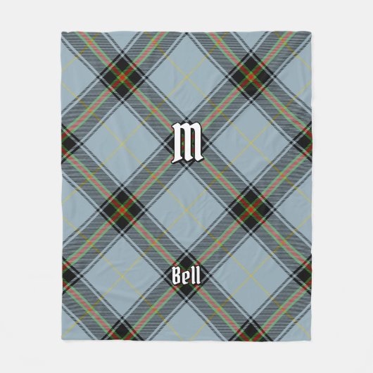 Clan Bell Tartan Fleece Deken (Voorkant)