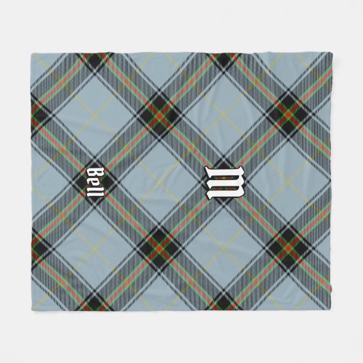 Clan Bell Tartan Fleece Deken (Voorkant (Horizontaal))