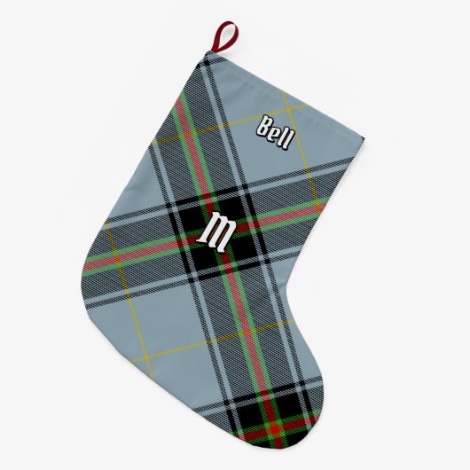 Clan Bell Tartan Grote Kerstsok (Voorkant (Hangend))