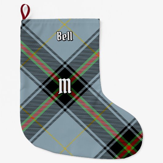 Clan Bell Tartan Grote Kerstsok (Voorkant)