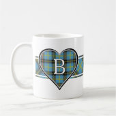 Clan Bell Tartan Heart Koffiemok (Links)