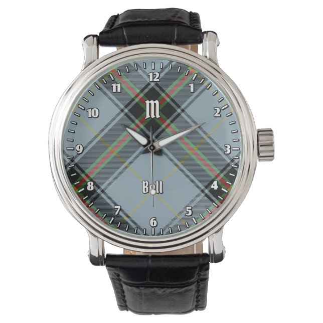 Clan Bell Tartan Horloge (Voorkant)