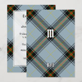 Clan Bell Tartan Kaart (Voorkant / Achterkant)