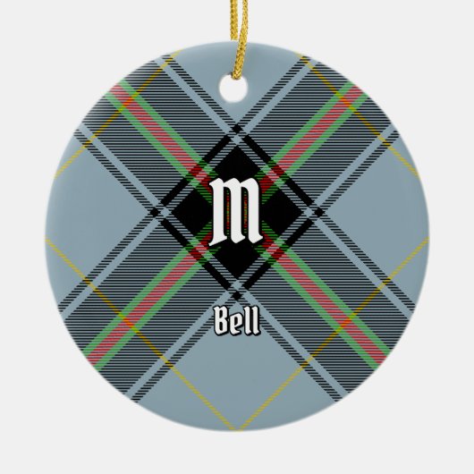 Clan Bell Tartan Keramisch Ornament (Voorkant)