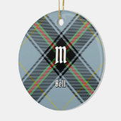 Clan Bell Tartan Keramisch Ornament (Links)