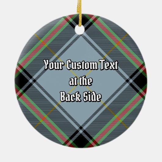 Clan Bell Tartan Keramisch Ornament (Achterkant)