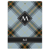 Clan Bell Tartan Klembord (Achterkant)