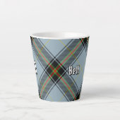 Clan Bell Tartan Latte Mok (Voorkant)