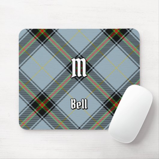 Clan Bell Tartan Muismat (Met muis)