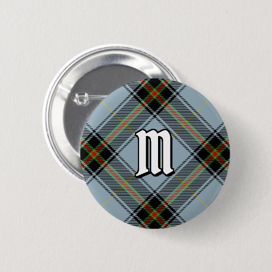 Clan Bell Tartan Ronde Button 5,7 Cm (Voorkant /achterkant)
