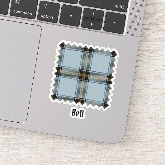 Clan Bell Tartan Sticker (Detail)