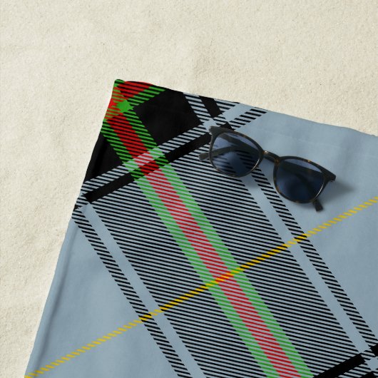 Clan Bell Tartan Strandlaken (In situ)