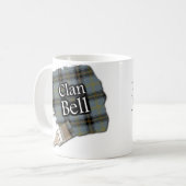 Clan Bell Tartan verfborstel Cup Mok (Voorkant links)