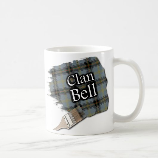 Clan Bell Tartan verfborstel Cup Mok (Rechts)