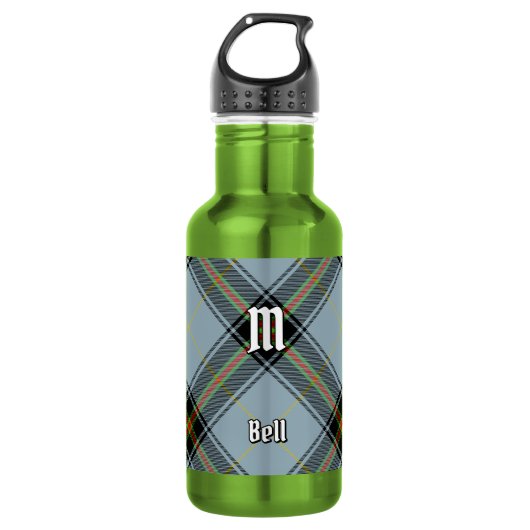Clan Bell Tartan Waterfles (Voorkant)
