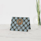 Clan Bell Wapen over Tartan (Voorkant)