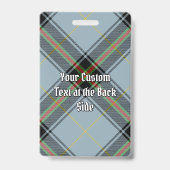 Clan Bell Wapen over Tartan Badge (Achterkant)