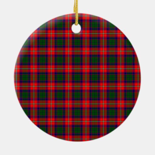 Clan Belshes Tartan Keramisch Ornament (Achterkant)