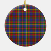 Clan Bethune Tartan Keramisch Ornament (Achterkant)