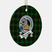 Clan Beveridge Badge Tartan Pset Keramisch Ornament (Rechts)