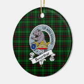 Clan Beveridge Badge Tartan Pset Keramisch Ornament (Links)