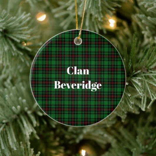 Clan Beveridge Tarta Keramisch Ornament (Boom)