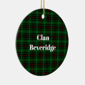Clan Beveridge Tarta Keramisch Ornament (Rechts)
