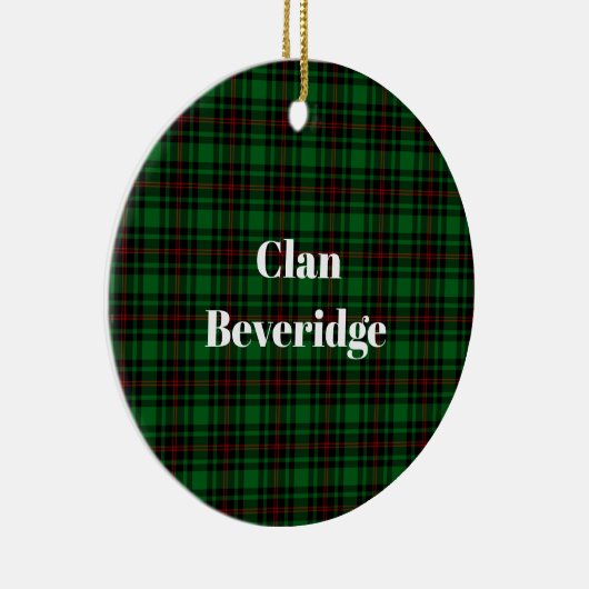 Clan Beveridge Tarta Keramisch Ornament (Rechts)