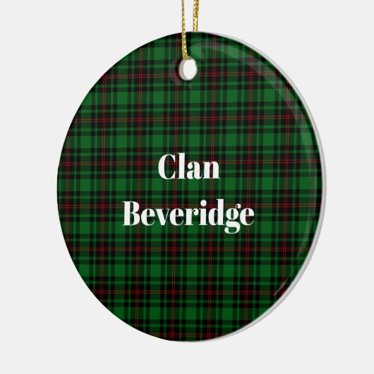 Clan Beveridge Tarta Keramisch Ornament (Links)