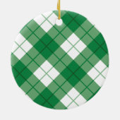 Clan Bias Schotse tartan plaid Keramisch Ornament (Achterkant)