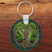 Clan bijtartan en Keltische levensboom Sleutelhanger (Voorkant)
