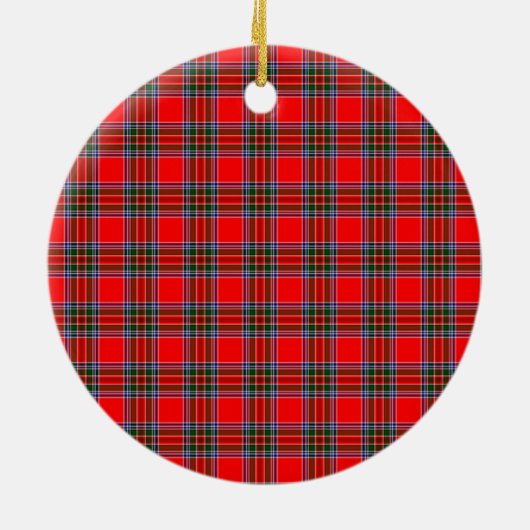 Clan Binning-tartan Keramisch Ornament (Achterkant)