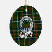 Clan Bisset Pattern Badge Tartan Pset Keramisch Ornament (Rechts)