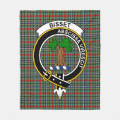 Clan Bisset Schotse Plaid Fleece Deken (Voorkant)