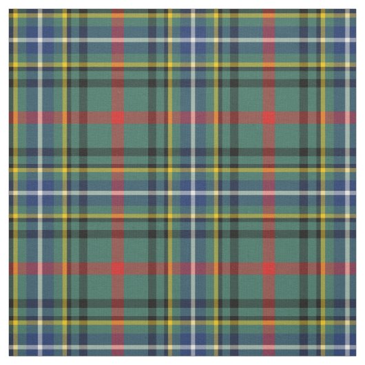 Clan Bisset Tartan Green Pset Stof (Swatch)