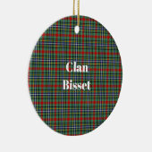 Clan Bisset Tartan Keramisch Ornament (Rechts)
