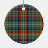 Clan Bisset Tartan Keramisch Ornament (Achterkant)