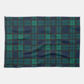 Clan Black Bekijk Blauw groene cheque Tartan Theedoek (Horizontaal)