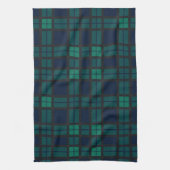 Clan Black Bekijk Blauw groene cheque Tartan Theedoek (Verticaal)